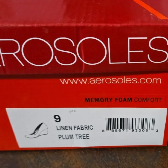 Aerosoles Women's Linen Wedge Shoes - Tan - Picture 8 of 8